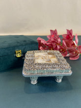 Pure Silver Mother of Pearl Chowki