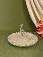 Enamel Peacock Feather Platter