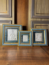 Pure Silver Hanuman Gold Border Frame Idol