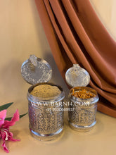 Traditional papad mangodi box in silver for Marwari customs