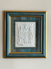 Pure Silver Ram Darbar Gold Border Frame Idol