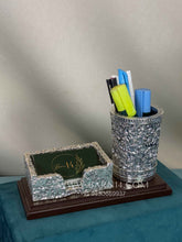 Pure Silver Pen Stand & Card Holder