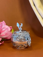 Peacock Ornamental Box- Round