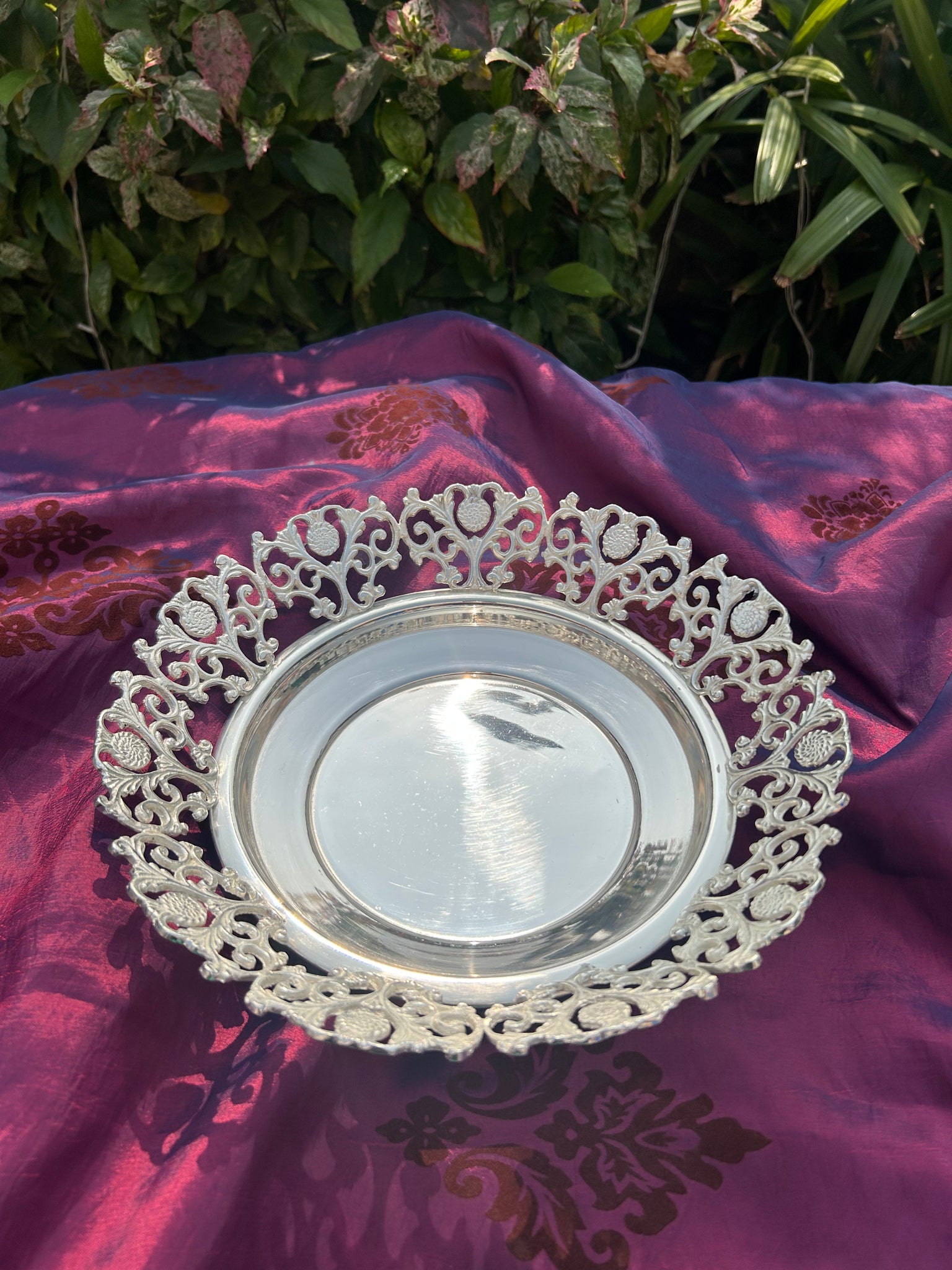 Charger Bowl with Royal Border