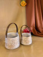 Leather Handle Basket