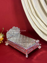 Silver Plated Mayur Bed
