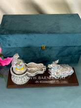 Pure Silver Shivling with Nandi
