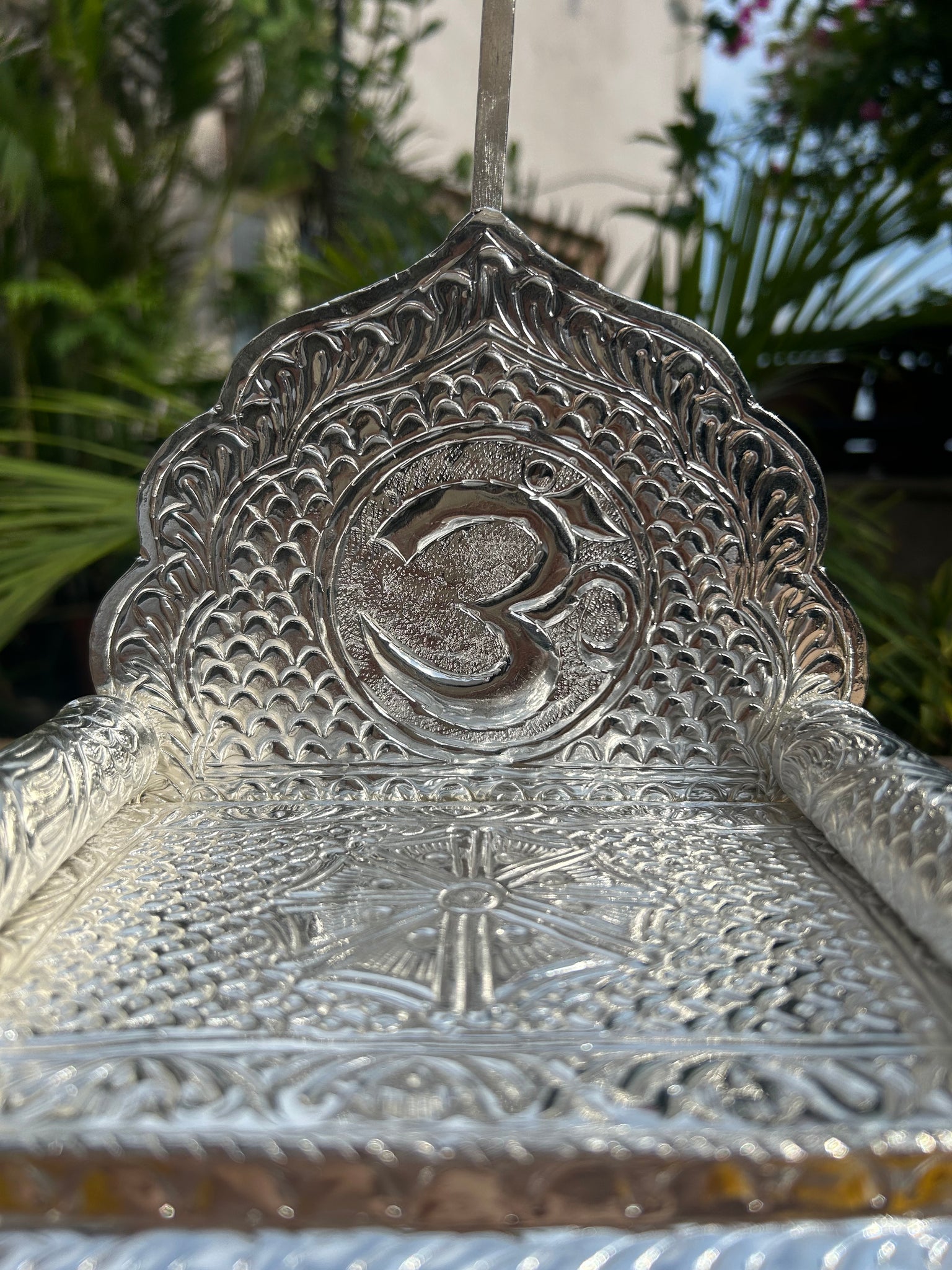 Silver Plated Singhasan- Rectangle