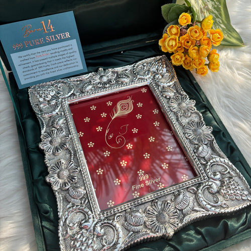 Pure Silver Heart Design Photoframe