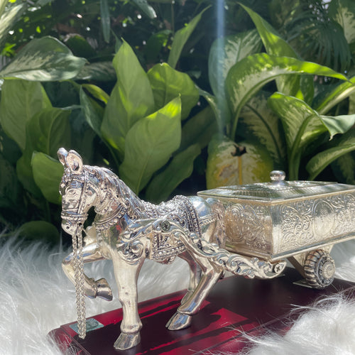 Pure Silver Horse Chariot