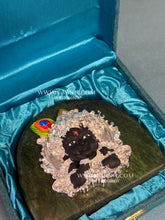 Pure Silver Ladoo Gopal on Jade Green Stone