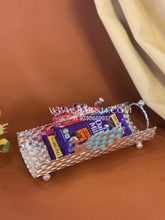 Enamel Peacock Weave Tray