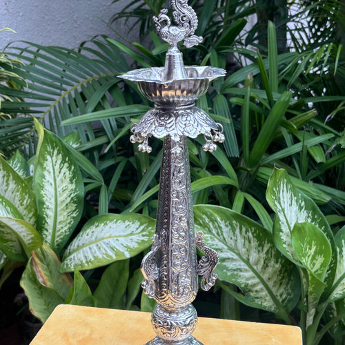 Silver Plated Peacock Samai