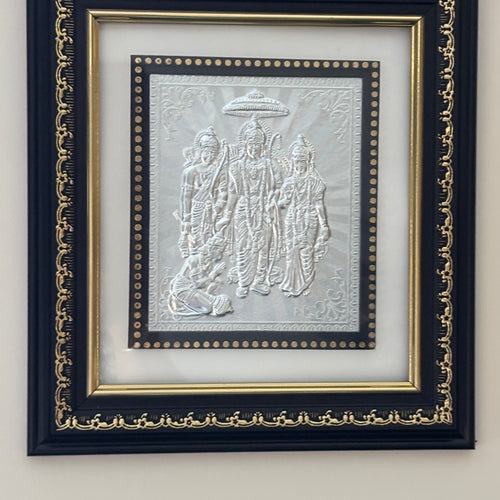 Pure Silver Ram Darbar Frame Idol