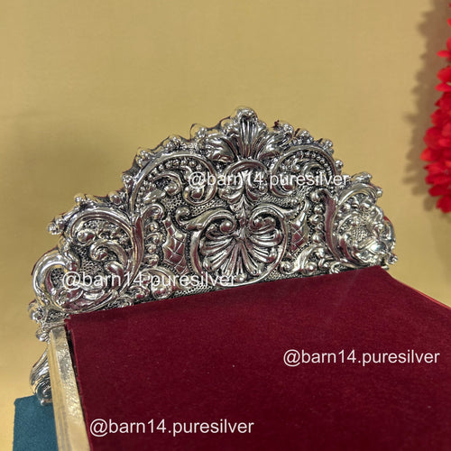 Pure Silver Royal Mayur Bed
