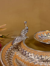 Enamel Yin Yang Peacock Platter