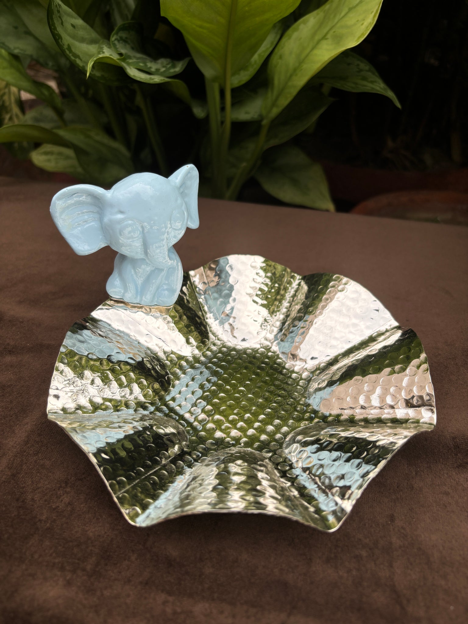 Blue Baby Elephant Plate