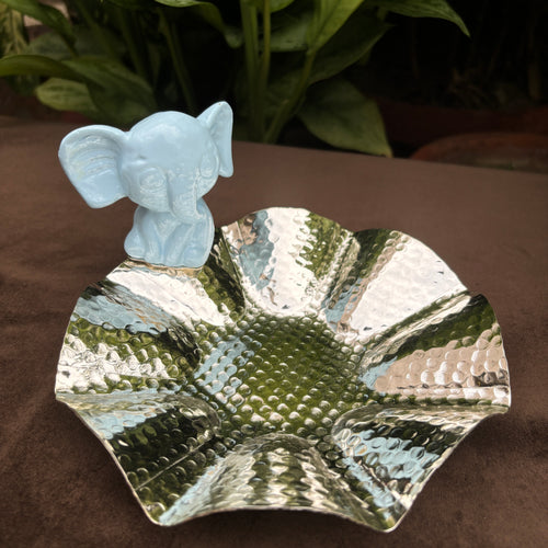 Blue Baby Elephant Plate