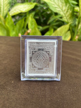 Pure Silver Laxmi Yantra Acrylic Frame Idol