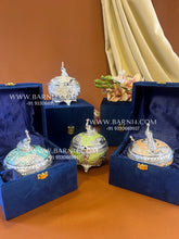 Enamel Peacock Mahal Sugar Pot