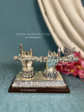 Pure Silver Radha Krishna Basuri Stand