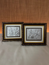 Pure Silver Ganesh Lakshmi Frame Idol