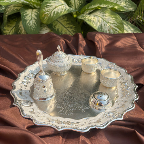 Enamel Puja Thali Set