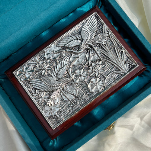 Pure Silver Hans Patra Dry Fruit Box