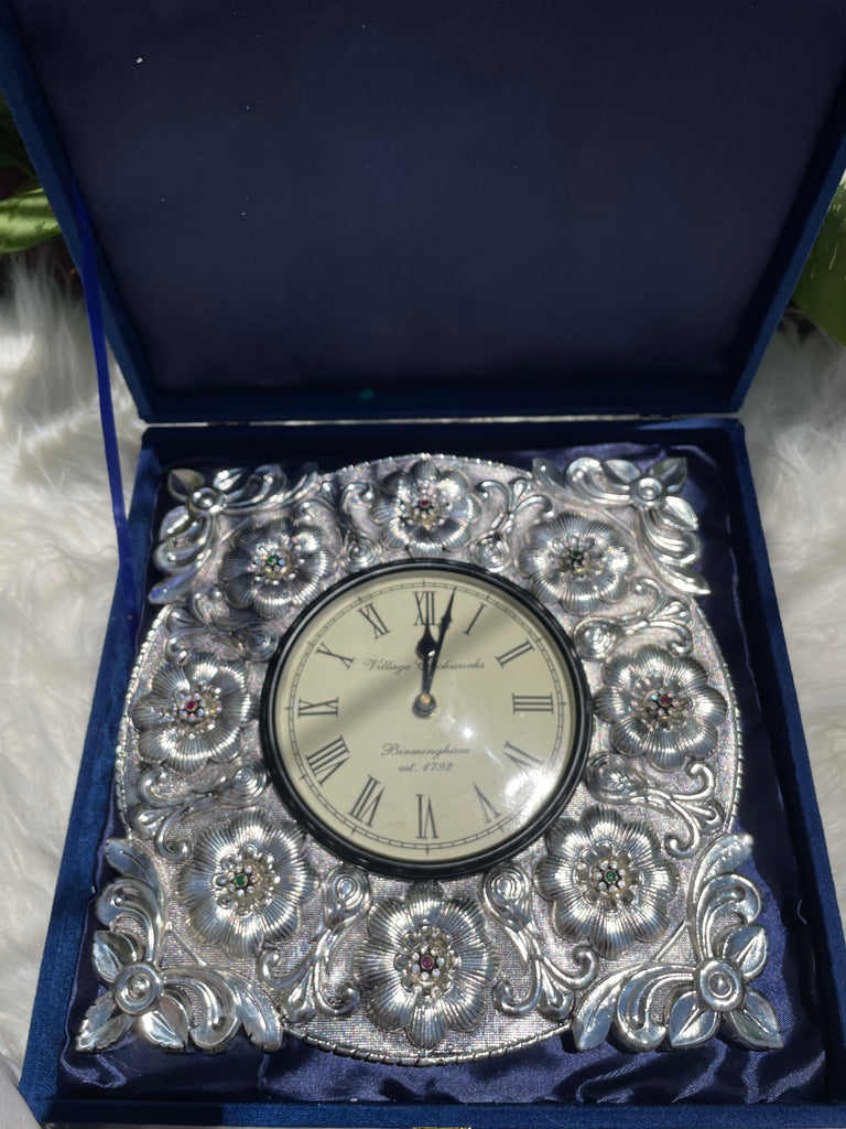 Pure Silver Clock