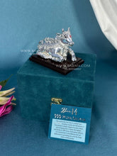 Pure silver Bal Nandi figurine for home mandir