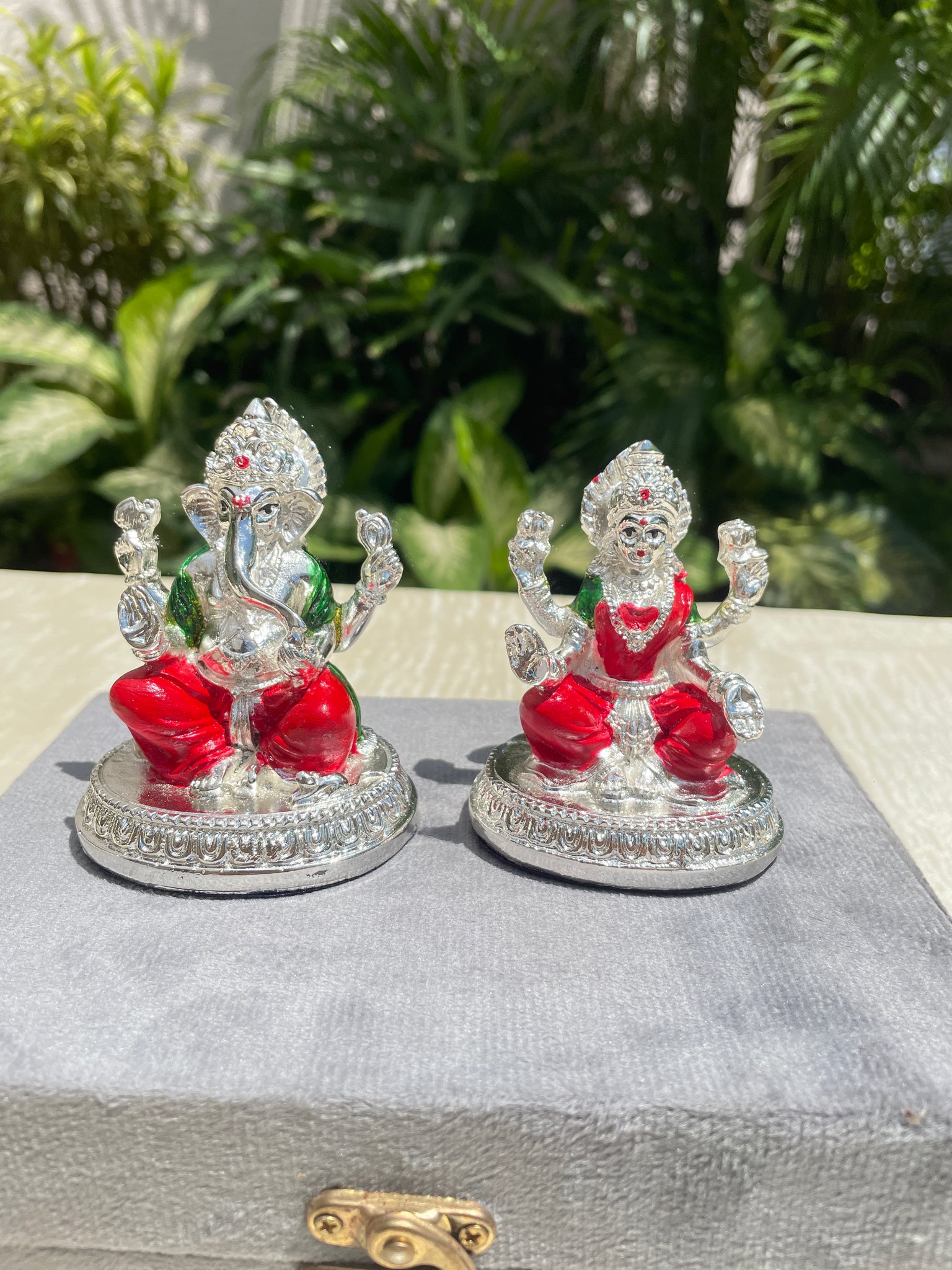 Enamel Ganesh Laxmi with box