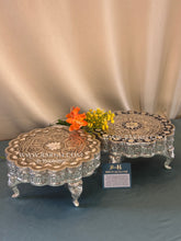 Pure Silver Elephant Leg Meenakari Chowki