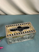 Pure Silver Diamond Border Tissue Box