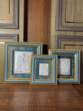 Pure Silver Ram Darbar Gold Border Frame Idol