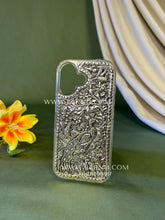 iPhone 17 mobile cover with fine silver plating and traditional Indian craftsmanship