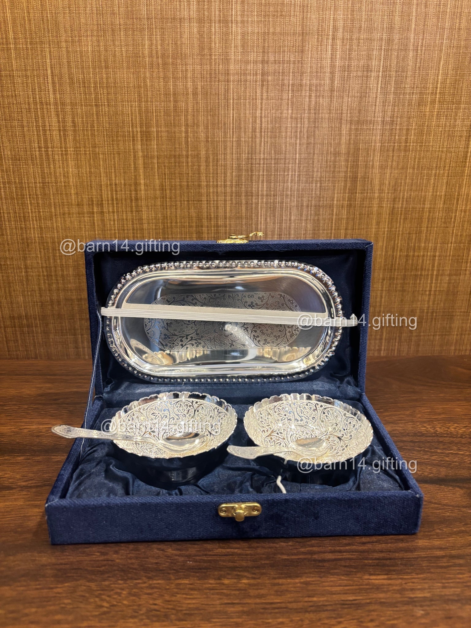 Double Bowl Tray Set