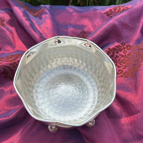 Vintage Silver Knotted Bowl