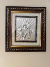 Pure Silver Radha Krishna Calf Frame Idol