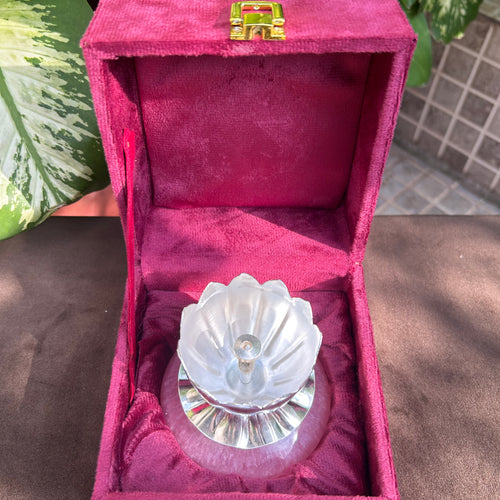 Lotus Diya with Resin base