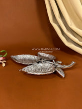 German Silver Three Leaf Tray