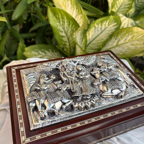 Pure Silver Panchwati Mewa Box