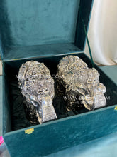 Pure Silver Radha Krishna Elephant Pair