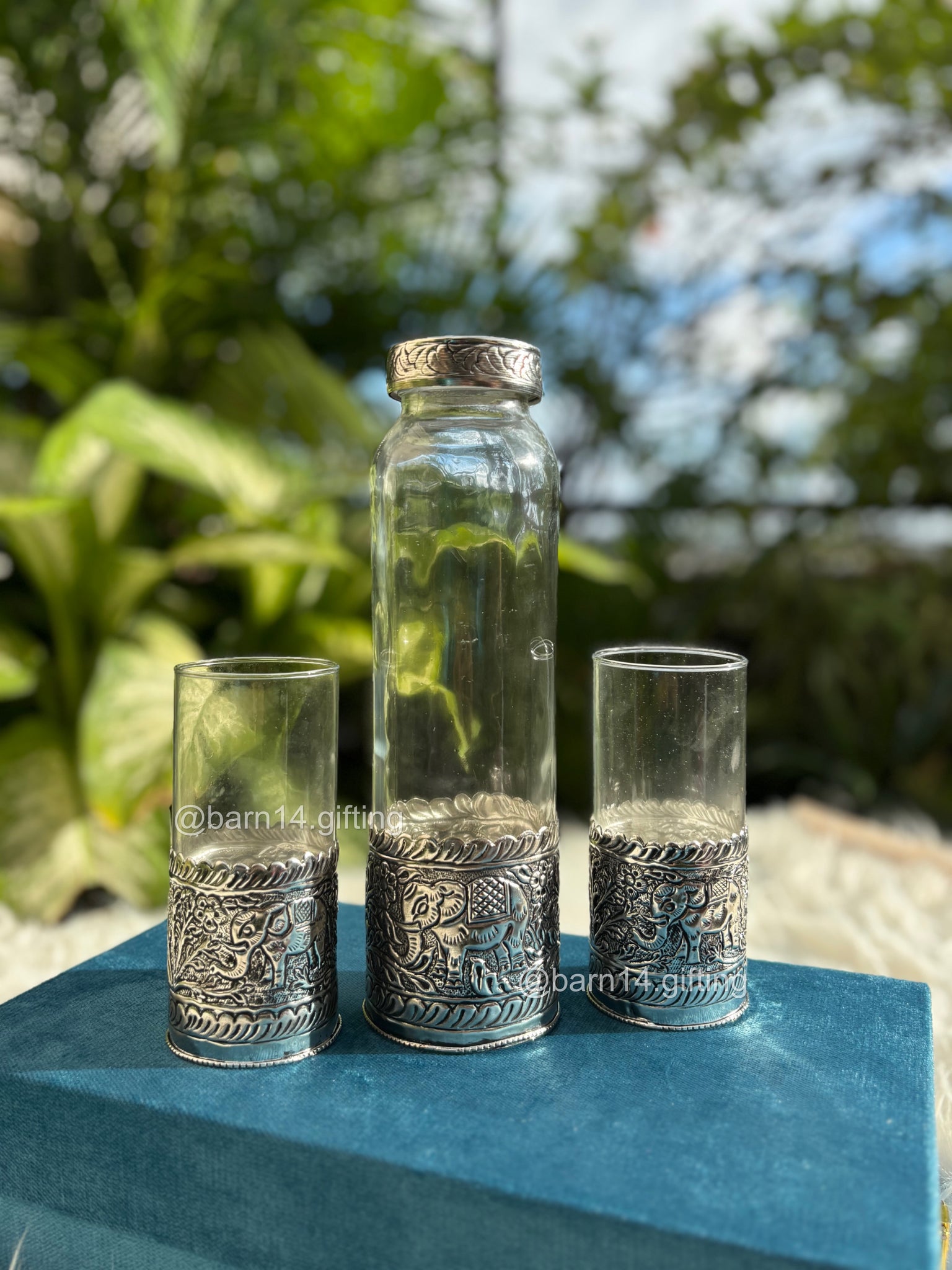 Elephant Glass Bottle Set