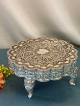 Pure Silver Elephant Leg Meenakari Chowki
