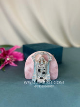 Pure Silver Tirupati Balaji on Rose Quartz