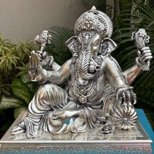 Pure Silver Lambodaray Ganesha