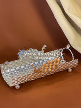 Enamel Peacock Weave Tray