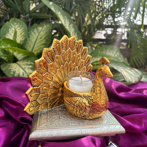 Peacock Candle