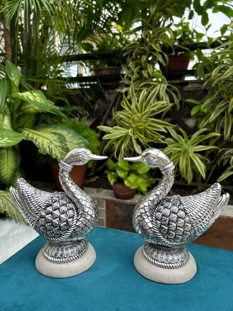 Pure Silver Swan Statue