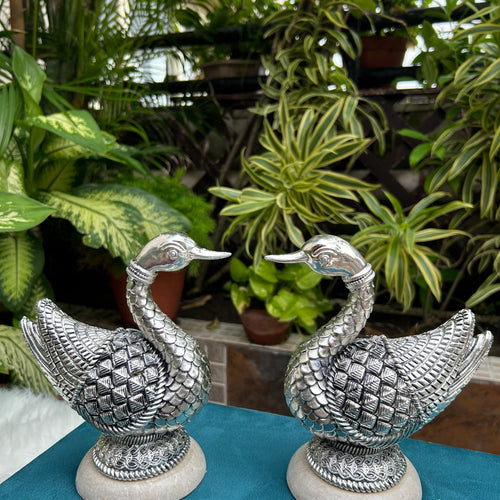 Pure Silver Swan Statue